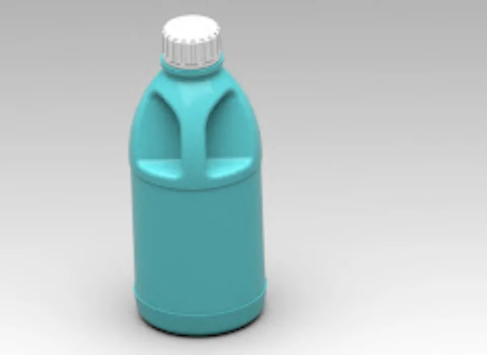 1 Ltr Hdpe Bottle Design by 3D Think Ahead
